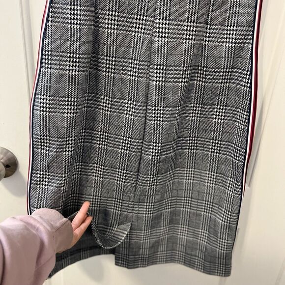 Banana republic plaid dress with side stripe size 0 - Picture 5 of 7